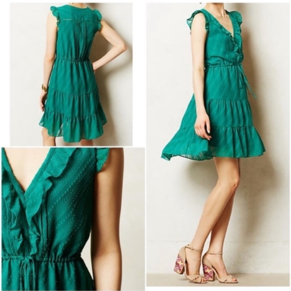SOLD 🚫 HD in Paris Fit & Flare emerald dress 👗 | 4